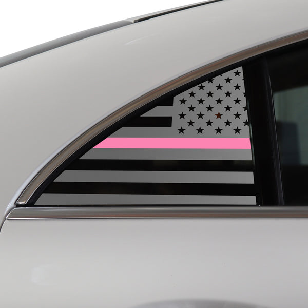 Quarter Window American Flag Vinyl Decal Stickers Fits Mercedes Benz CLA 2020-2024