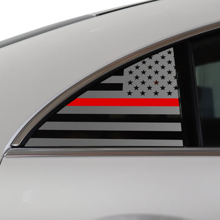 Buy thin-red-line Quarter Window American Flag Vinyl Decal Stickers Fits Mercedes Benz CLA 2020-2024