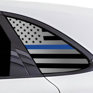 Buy thin-blue-line Quarter Window American Flag Vinyl Decal Stickers Fits Porsche Cayenne SUV 2020+