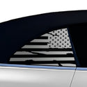 Fits BMW 4 Series Convertible 2021+ Quarter Window American Flag Vinyl Decal Stickers