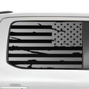 American Flag Rear Side Window Windshield Vinyl Decal Stickers Fits Ford F-150 F150 Lightning 2022+