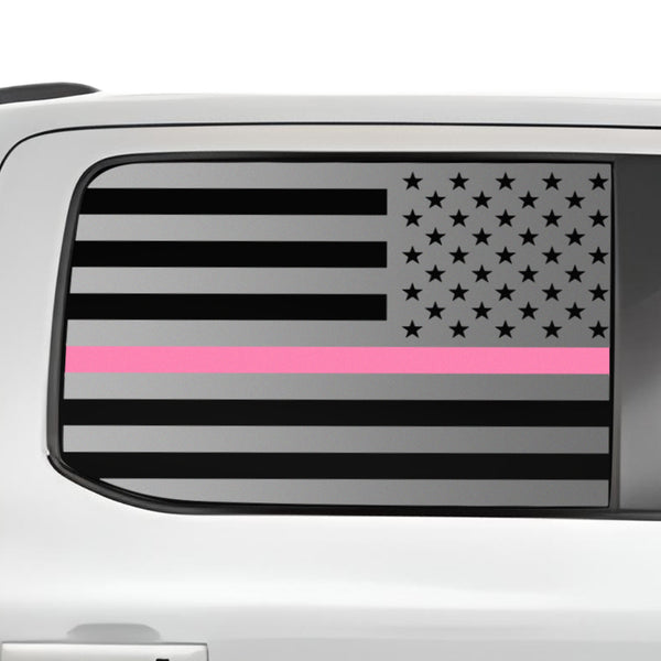 American Flag Rear Side Window Windshield Vinyl Decal Stickers Fits Ford F-150 F150 Lightning 2022+