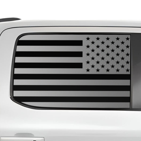 American Flag Rear Side Window Windshield Vinyl Decal Stickers Fits Ford F-150 F150 Lightning 2022+