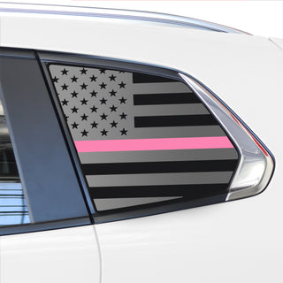 Buy thin-pink-line Quarter Window American Flag Vinyl Decal Stickers Fits Mazda Cx-50 2022+