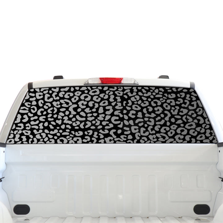Animal Leopard Cow Window Vinyl Decal Stickers Fits Ford F - 150 F150 Lightning 2022+ - Bogar Tech Designs