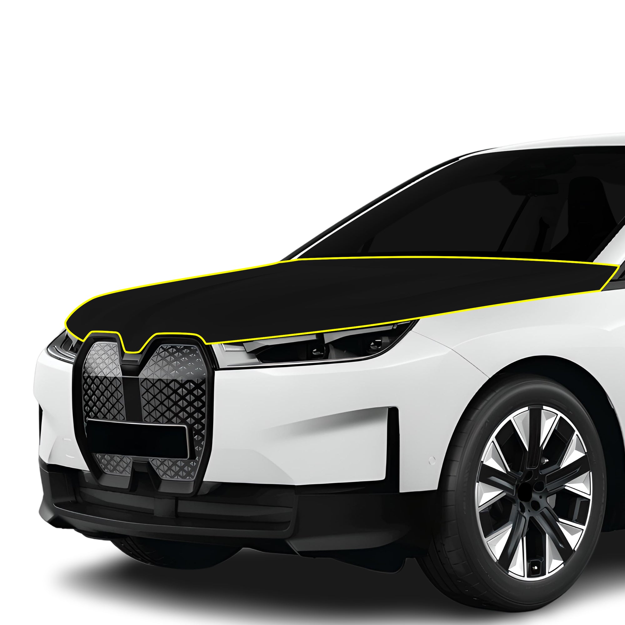 Fits BMW iX 2022+ Precut Premium Gloss Black Carbon Fiber Hood