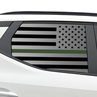 Buy thin-green-line Rear Window American Flag Vinyl Decal Stickers Fits Hyundai Santa Cruz 2022+