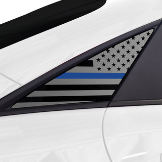 Buy thin-blue-line Quarter Window American Flag Vinyl Decal Stickers Fits Hyundai Ioniq 6 2023+