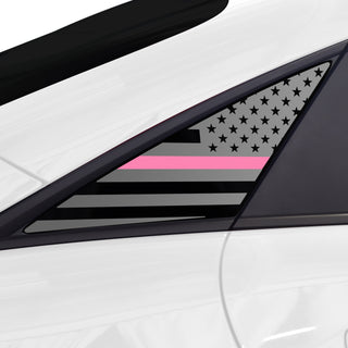 Buy thin-pink-line Quarter Window American Flag Vinyl Decal Stickers Fits Hyundai Ioniq 6 2023+