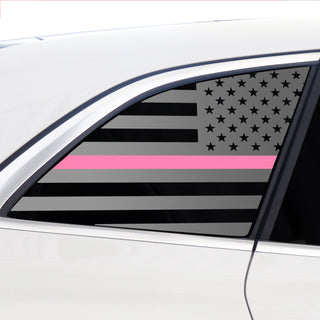 Buy thin-pink-line Quarter Window American Flag Vinyl Decal Stickers Fits Mercedes Benz EQS 2022+