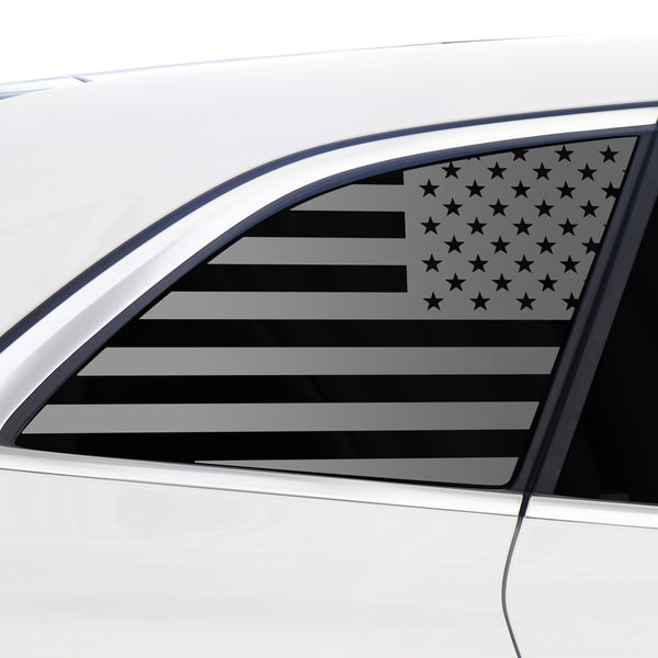 Quarter Window American Flag Vinyl Decal Stickers Fits Mercedes Benz EQS 2022+