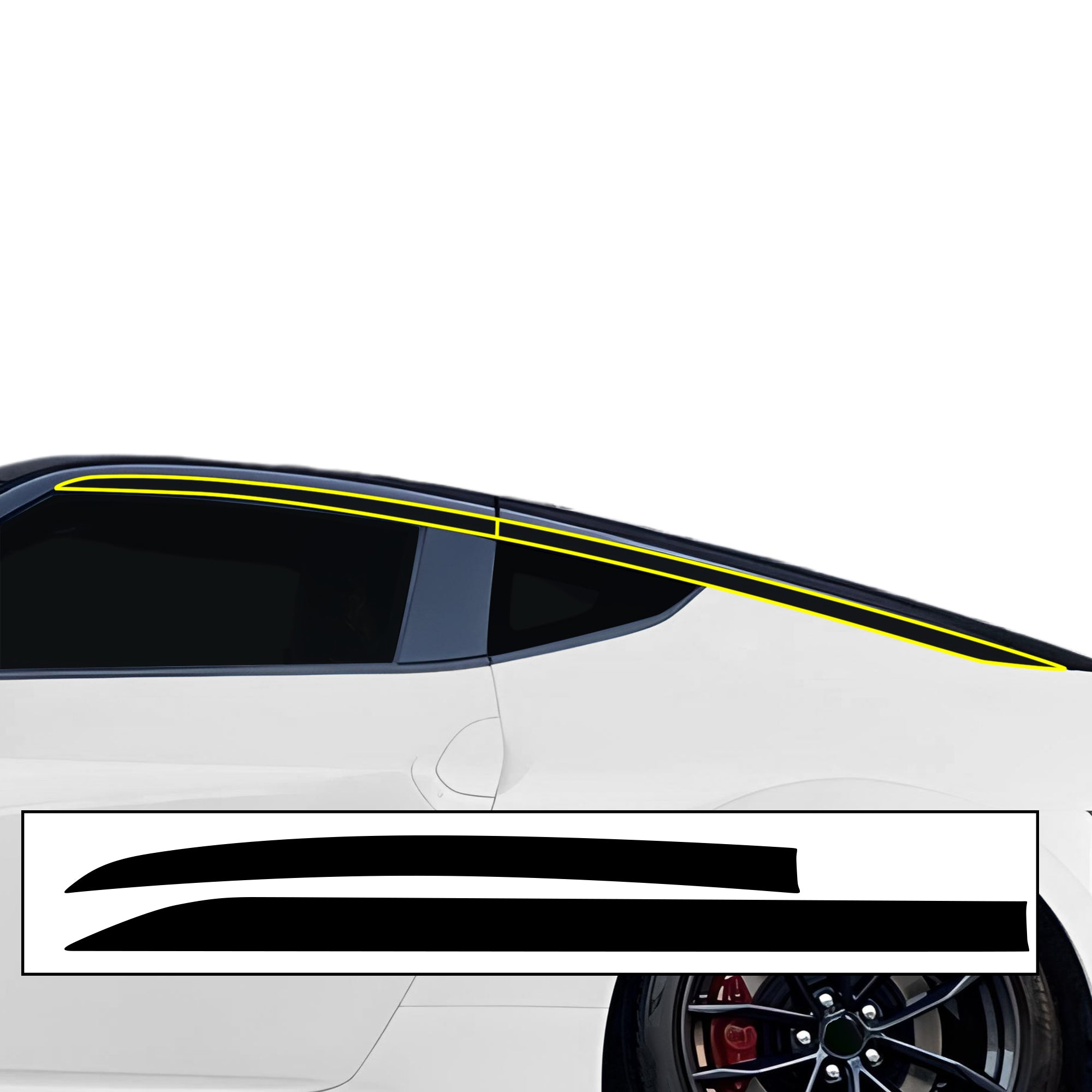 Nissan Z 2023-2026 Blackout Chrome Delete Kit – Precut Gloss Black