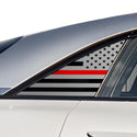 Fits Lucid Air 2023+ Quarter Window American Flag Vinyl Decal Stickers