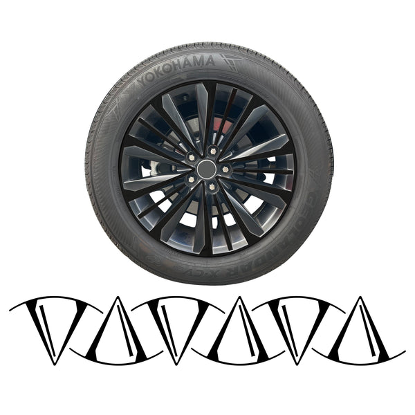 Vinyl Chrome Delete Grille Side Window Blackout Decal Stickers Overlay Film Fits Toyota Grand Highlander 2024 2025