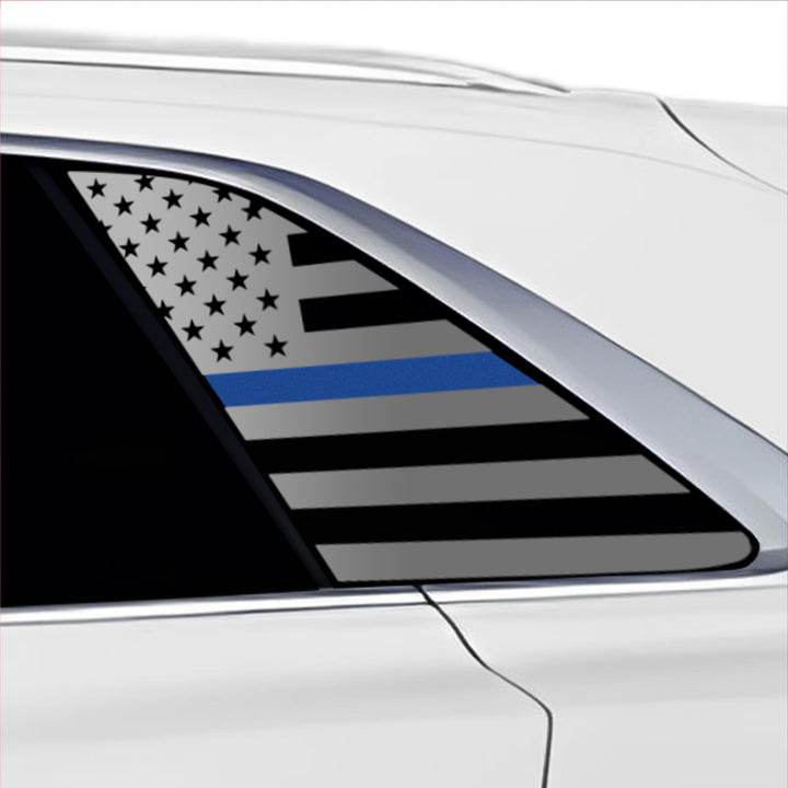 Quarter Window American Flag Vinyl Decal Stickers Fits Audi Q8 2023 - 2025 - Bogar Tech Designs