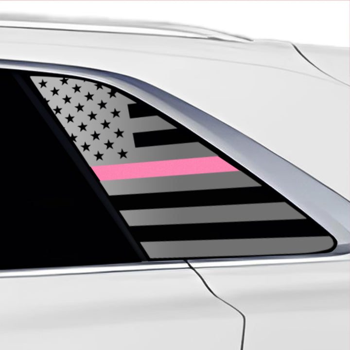 Quarter Window American Flag Vinyl Decal Stickers Fits Audi Q8 2023 - 2025 - Bogar Tech Designs