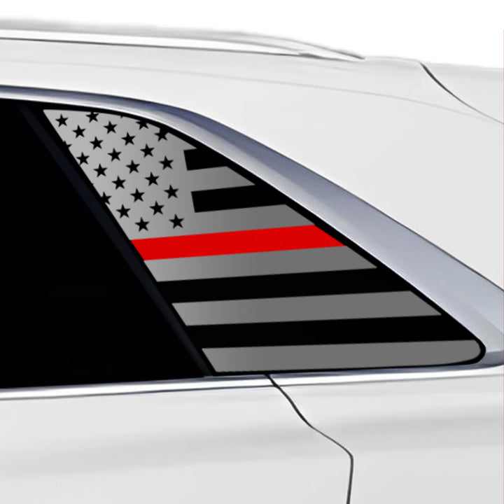 Quarter Window American Flag Vinyl Decal Stickers Fits Audi Q8 2023 - 2025 - Bogar Tech Designs