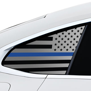 Buy thin-blue-line Fits BMW i4 2022+ Quarter Window American Flag Vinyl Decal Stickers