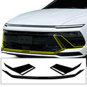 Fits Hyundai Sonata 2024+ Vinyl Chrome Delete Grille Blackout Decal Stickers Overlay Film