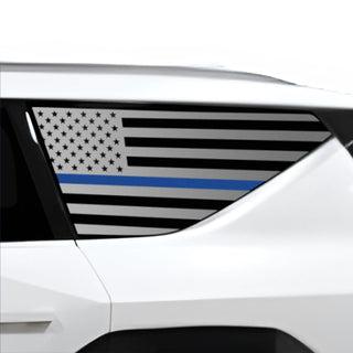 Buy thin-blue-line Fits KIA EV9 2024+ Quarter Window American Flag Vinyl Decal Stickers