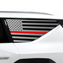 Fits KIA EV9 2024+ Quarter Window American Flag Vinyl Decal Stickers