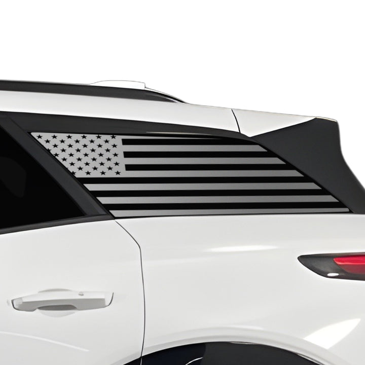 Fits Chevrolet Blazer EV 2024 - 2025 Quarter Window American Flag Vinyl Decal Stickers - Bogar Tech Designs