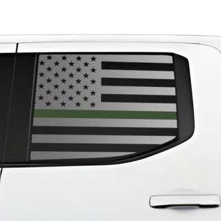 Buy thin-green-line Fits Toyota Tacoma 2024+ Side Window American Flag Vinyl Decal Stickers