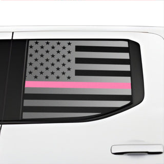 Buy thin-pink-line Fits Toyota Tacoma 2024+ Side Window American Flag Vinyl Decal Stickers