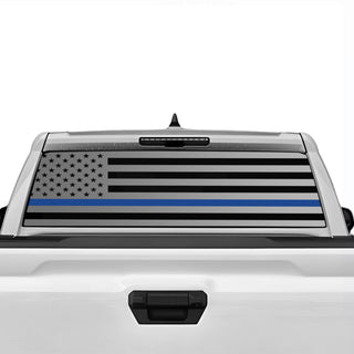 Buy thin-blue-line Fits Toyota Tacoma 2024+ American Flag Rear Window Windshield Vinyl Decal Stickers