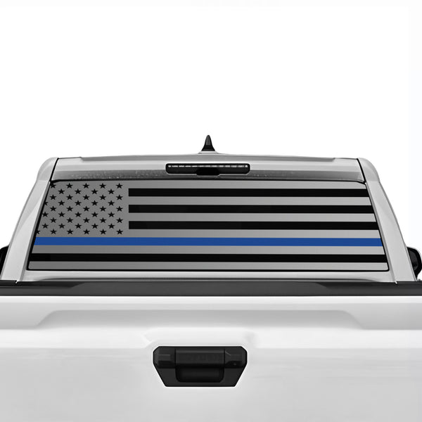 Fits Toyota Tacoma 2024+ American Flag Rear Window Windshield Vinyl Decal Stickers