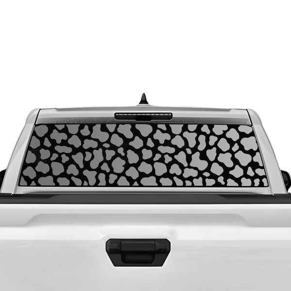 Fits Toyota Tacoma 2024+ Animal Leopard Cow Print Rear Window Windshield Vinyl Decal Stickers