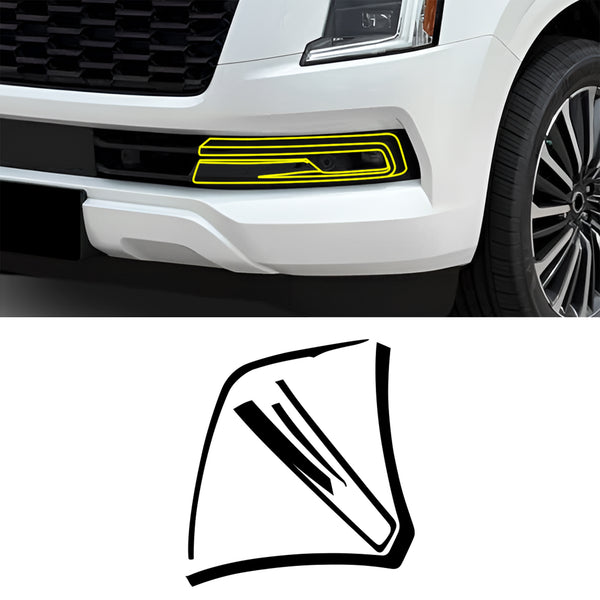 Nissan Armada 2025-2026 Blackout Chrome Delete Kit – Precut Gloss Black Vinyl Overlays Film