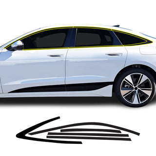 Audi A6 S6 e-tron 2025-2027 Blackout Chrome Delete Kit – Precut Gloss Black Vinyl Overlays Film