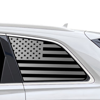 Fits Audi Q7 2017-2026 Quarter Window American Flag Vinyl Decal Stickers