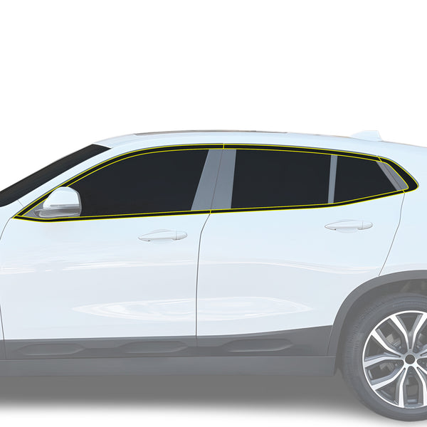 Fits BMW X2 2018-2023 Vinyl Chrome Delete Grille Blackout Decal Stickers Overlay Film