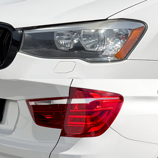 Fits BMW X3 2015-2017 Full Headlight Taillight Precut Smoked PPF Tint Kit Film Overlay