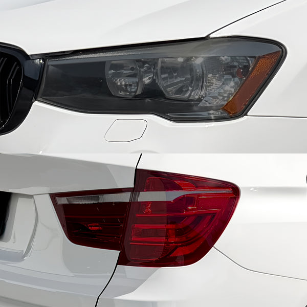 Fits BMW X3 2015-2017 Full Headlight Taillight Precut Smoked PPF Tint Kit Film Overlay