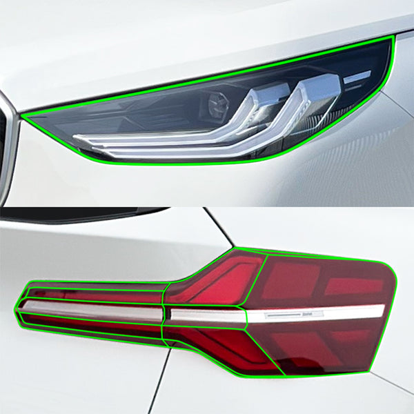 BMW X3 2025-2026 Dark Smoke Headlight & Taillight Tint Kit – Precut Vinyl Lens Overlays Film