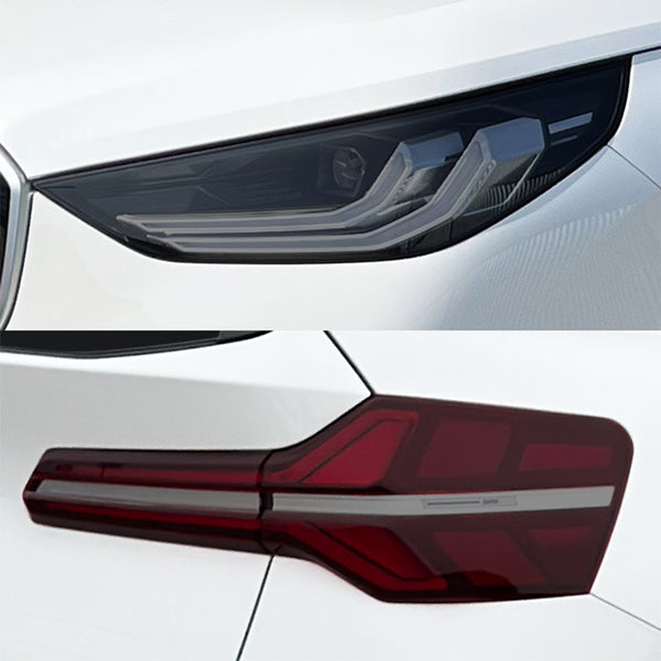 BMW X3 2025-2026 Dark Smoke Headlight & Taillight Tint Kit – Precut Vinyl Lens Overlays Film