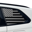 American Flag Quarter Window Decal for BMW X3 2025-2026 – Precut Matte Black Vinyl