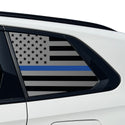 American Flag Quarter Window Decal for BMW X3 2025-2026 – Precut Matte Black Vinyl