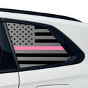 American Flag Quarter Window Decal for BMW X3 2025-2026 – Precut Matte Black Vinyl
