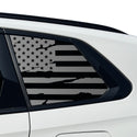 American Flag Quarter Window Decal for BMW X3 2025-2026 – Precut Matte Black Vinyl