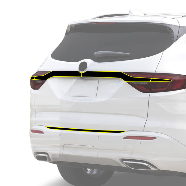 Fits Buick Enclave 2018-2021 Vinyl Chrome Delete Grille Blackout Decal Stickers Overlay Film