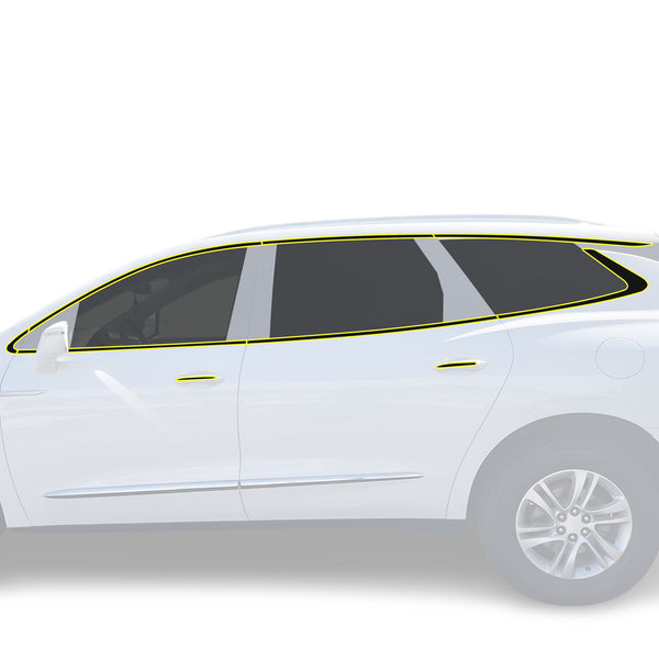 Fits Buick Enclave 2018-2021 Vinyl Chrome Delete Grille Blackout Decal Stickers Overlay Film