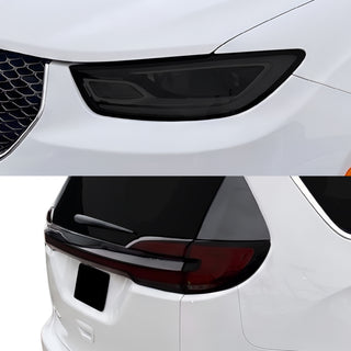 Chrysler Pacifica 2021-2026 Dark Smoke Headlight & Taillight Tint Kit – Precut Vinyl Lens Overlays