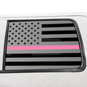 American Flag Rear Window Decal for Ford F150 2009-2014 – Precut Matte Black Vinyl