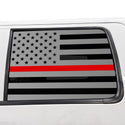 American Flag Rear Window Decal for Ford F150 2009-2014 – Precut Matte Black Vinyl