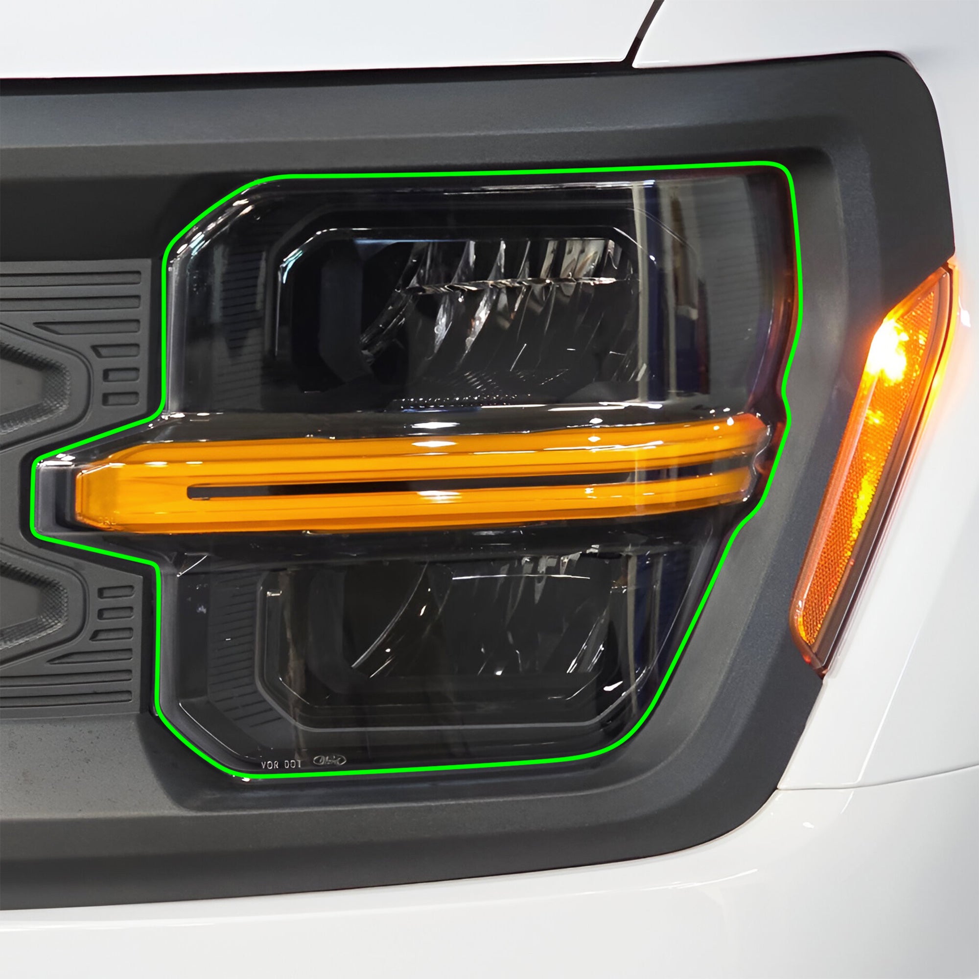 Ford F-150 2024-2026 Dark Smoke Headlight & Taillight Tint Kit – Precut Vinyl Lens Overlays Film