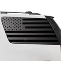 Fits GMC Yukon 2007-2014 Quarter Window American Flag Vinyl Decal Stickers - Matte Black